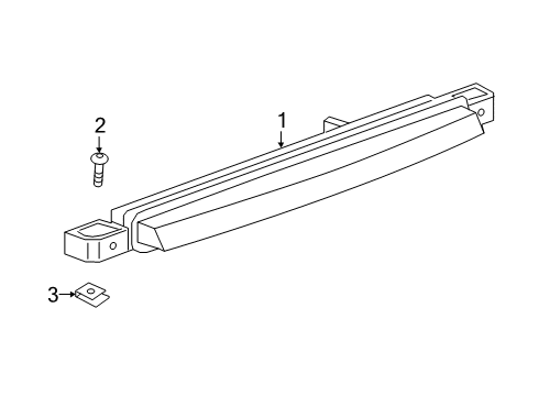 2020 Cadillac XT6 High Mount Lamps Diagram