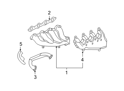 2008 Pontiac Grand Prix Exhaust Manifold Diagram 2 - Thumbnail