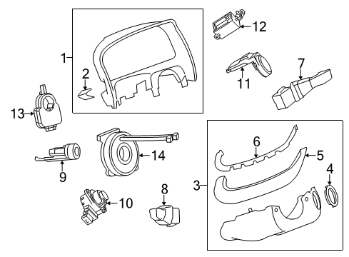 2012 Chevy Captiva Sport Anti-Theft Components Diagram