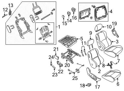 2005 Pontiac GTO Switch,Driver Seat Adjuster Diagram for 92141024