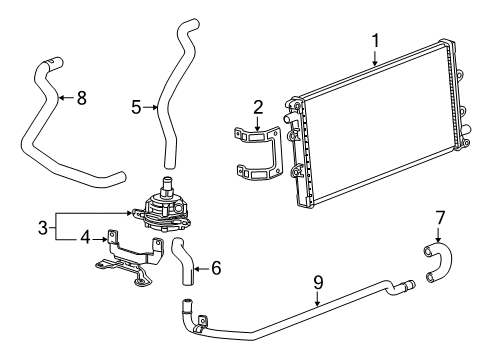 2015 Cadillac CTS Intercooler Diagram 3 - Thumbnail