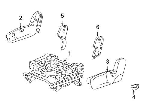 2009 Saturn Vue Tracks & Components Diagram 2 - Thumbnail