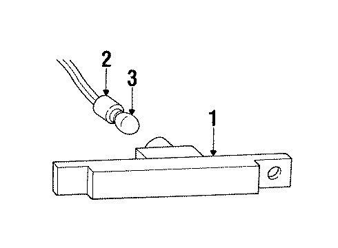 1993 Saturn SC1 Side Marker & Signal Lamps Diagram