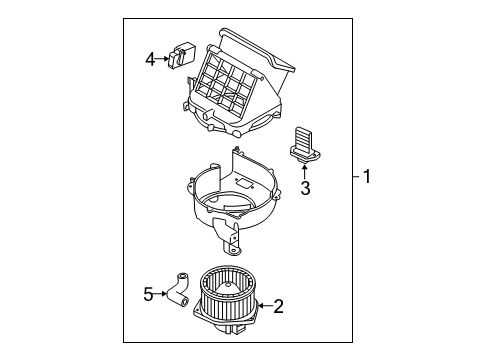 2008 Chevy Aveo5 Blower Motor & Fan Diagram