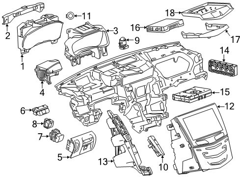 2018 Cadillac CTS Parking Brake Diagram 1 - Thumbnail