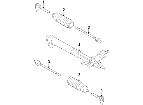 2009 Cadillac Escalade P/S Pump & Hoses, Steering Gear & Linkage Diagram 3 - Thumbnail