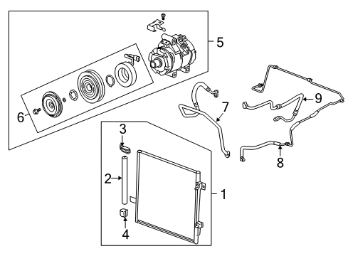 2009 Hummer H3 Air Conditioner Diagram 1 - Thumbnail