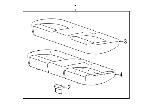 2017 Chevy Sonic Pad Assembly, Rear Seat Cushion Diagram for 95154442