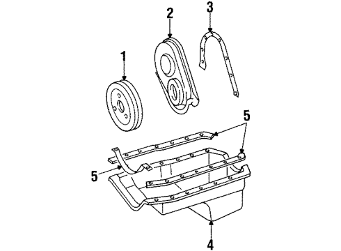 1990 Buick Century Engine Parts & Mounts, Timing, Lubrication System Diagram 1 - Thumbnail