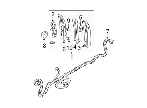 1997 Chevy C2500 Combination Lamps Diagram