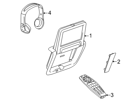 2010 Buick LaCrosse Entertainment System Components Diagram