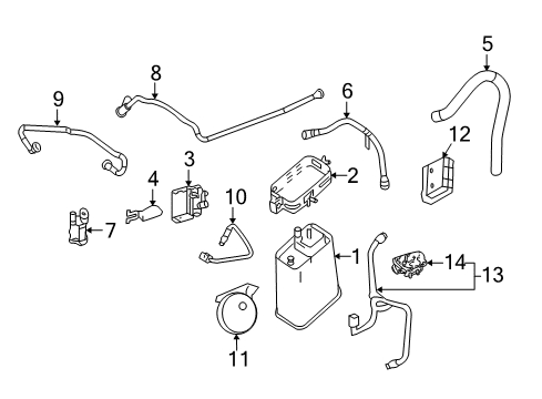 2011 Chevy Corvette Emission Components Diagram 1 - Thumbnail