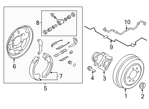 2017 Chevy City Express Sensor,Front Wheel Speed Diagram for 19316642