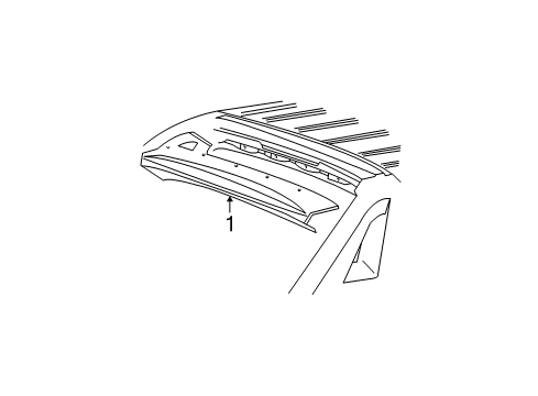 2005 Cadillac Escalade EXT High Mount Lamps Diagram