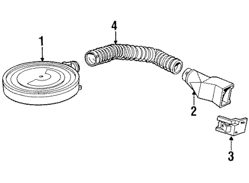 1985 Oldsmobile Cutlass Ciera Air Intake Diagram 1 - Thumbnail