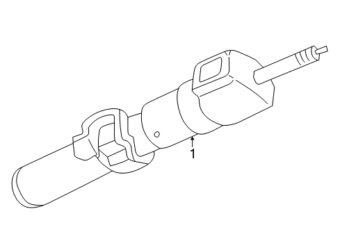 1995 Chevy K1500 Steering Column, Steering Wheel & Trim Diagram 1 - Thumbnail