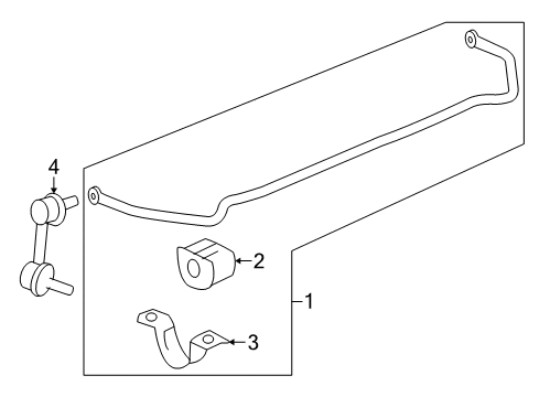 2012 Buick LaCrosse Rear Suspension, Control Arm Diagram 1 - Thumbnail