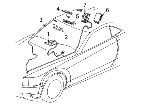 2004 Cadillac XLR Navigation System Diagram