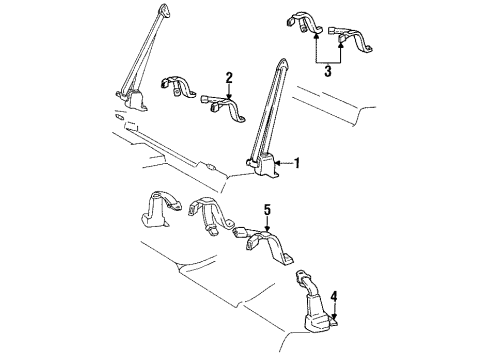 1985 Chevy C20 Suburban BELT Diagram for 20626874