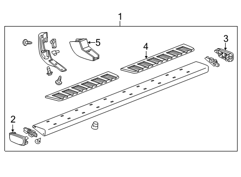 2017 Chevy Silverado 1500 Running Board Diagram 1 - Thumbnail