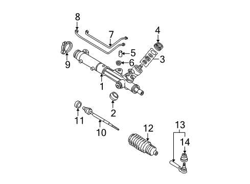 1998 Chevy Camaro P/S Pump & Hoses, Steering Gear & Linkage Diagram 2 - Thumbnail