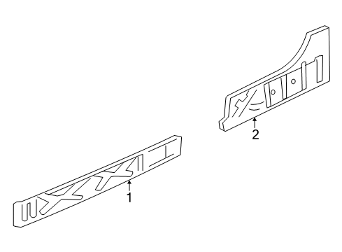 2012 Cadillac Escalade EXT Rocker Panel Diagram