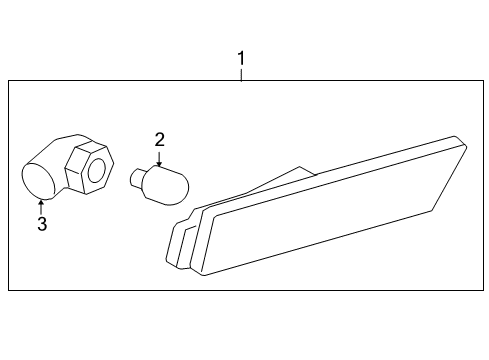 2015 Chevy Camaro Front Lamps - Side Marker Lamps Diagram