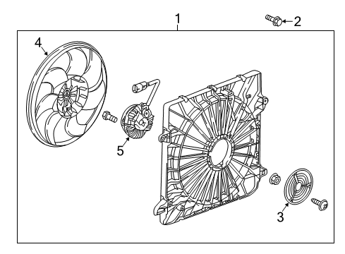 2019 Chevy Traverse Cooling System, Radiator, Water Pump, Cooling Fan Diagram 3 - Thumbnail