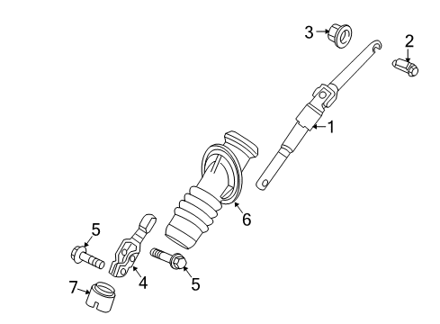 2006 Chevy SSR Lower Steering Column Diagram