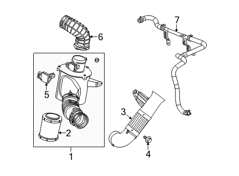 2007 Saturn Ion Air Intake Diagram 1 - Thumbnail