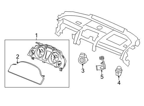 2013 Chevy Caprice Instruments & Gauges Diagram