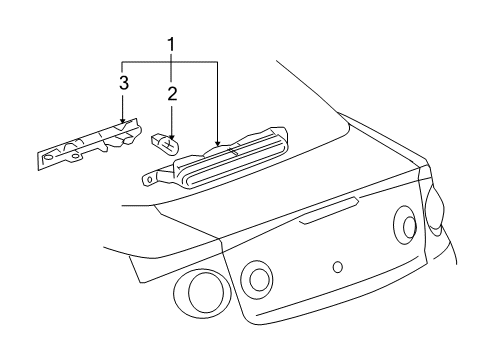 2010 Chevy Cobalt High Mount Lamps Diagram 2 - Thumbnail