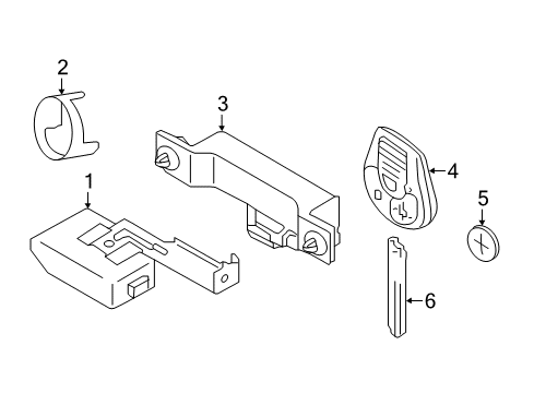 2017 Chevy City Express Keyless Entry Components Diagram