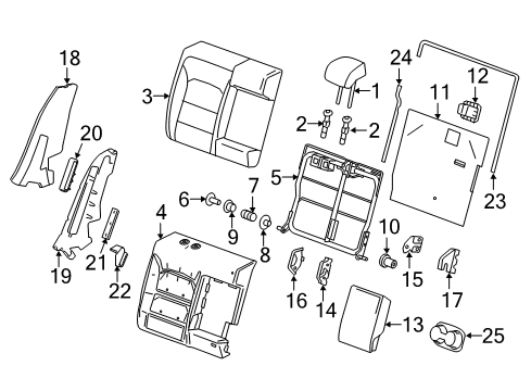 2018 Chevy Cruze Cover Assembly, R/Seat Bk (Rh Proc) *Atmosphere Diagram for 42615422