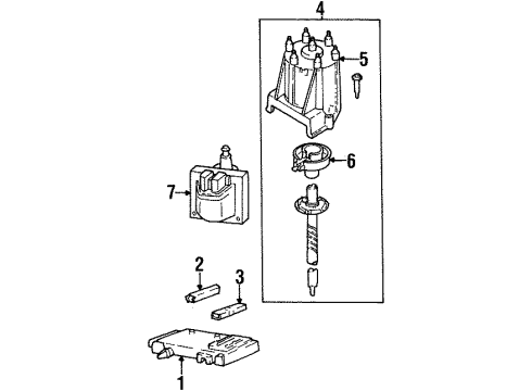 1991 GMC C2500 Distributor Diagram