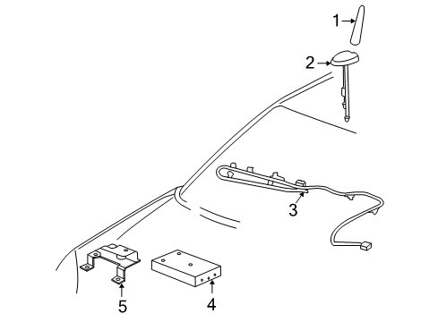 2009 Pontiac G6 Antenna & Radio Diagram 3 - Thumbnail