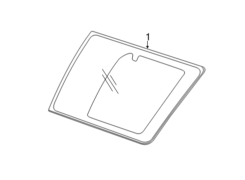 2017 Cadillac Escalade ESV Window Assembly, Body Si Rr Diagram for 23385165