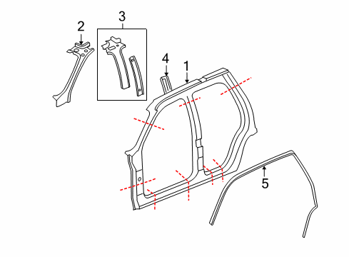 2008 Cadillac Escalade Uniside Diagram