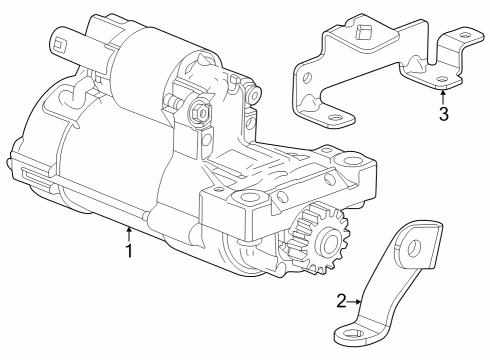 2024 Chevy Corvette BRACKET-ENG WRG HARN Diagram for 12708804