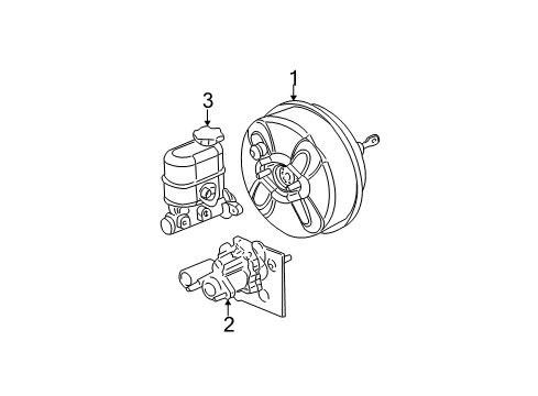 2003 Chevy Silverado 1500 HD Hydraulic Booster Diagram 1 - Thumbnail