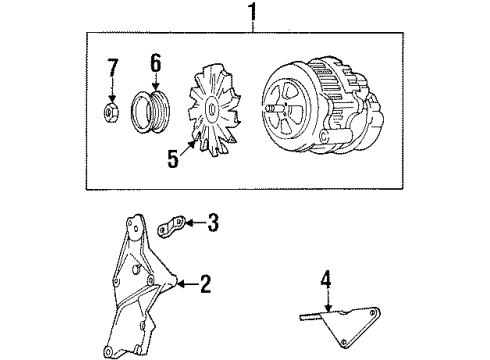 1992 Chevy C2500 Alternator Diagram 5 - Thumbnail