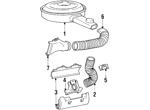 1988 Pontiac Safari Air Inlet Diagram