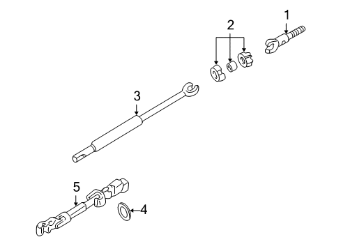 2004 Cadillac Seville Shaft & Internal Components Diagram