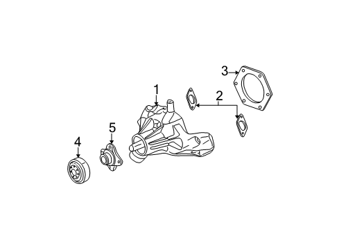 2007 GMC Sierra 1500 Water Pump Diagram 1 - Thumbnail