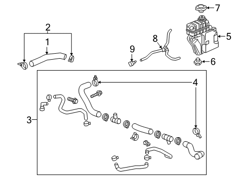 2019 Cadillac CTS Hoses, Lines & Pipes Diagram 2 - Thumbnail