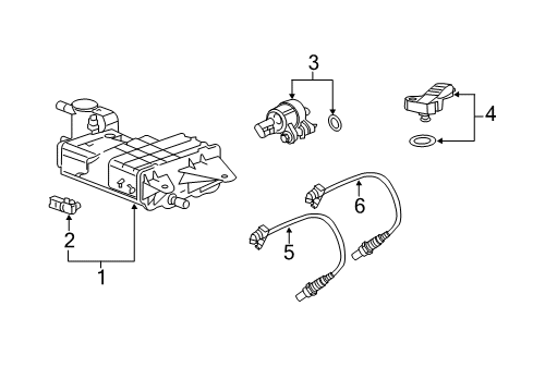 2011 Cadillac SRX Emission Components Diagram 2 - Thumbnail