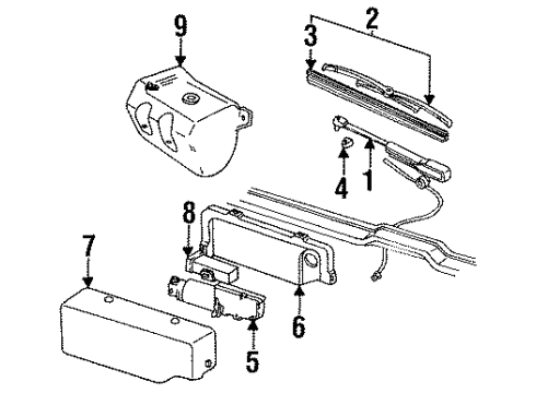 1995 GMC Yukon Rear Wipers Diagram