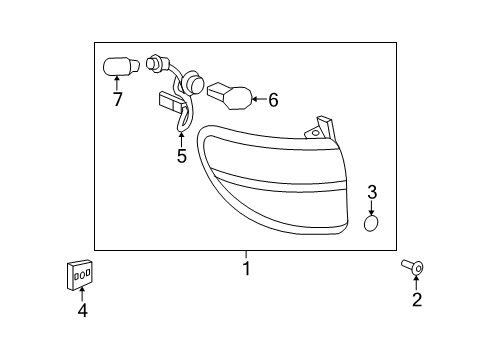 2010 Saturn Outlook Tail Lamps Diagram