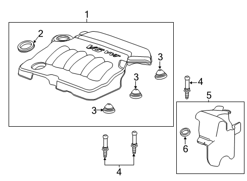 2013 Chevy Impala Engine Appearance Cover Diagram