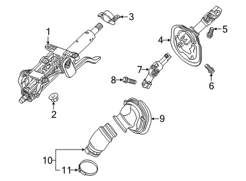 2023 Buick Envision BOOT ASM-INTER STRG SHF INR Diagram for 85001498